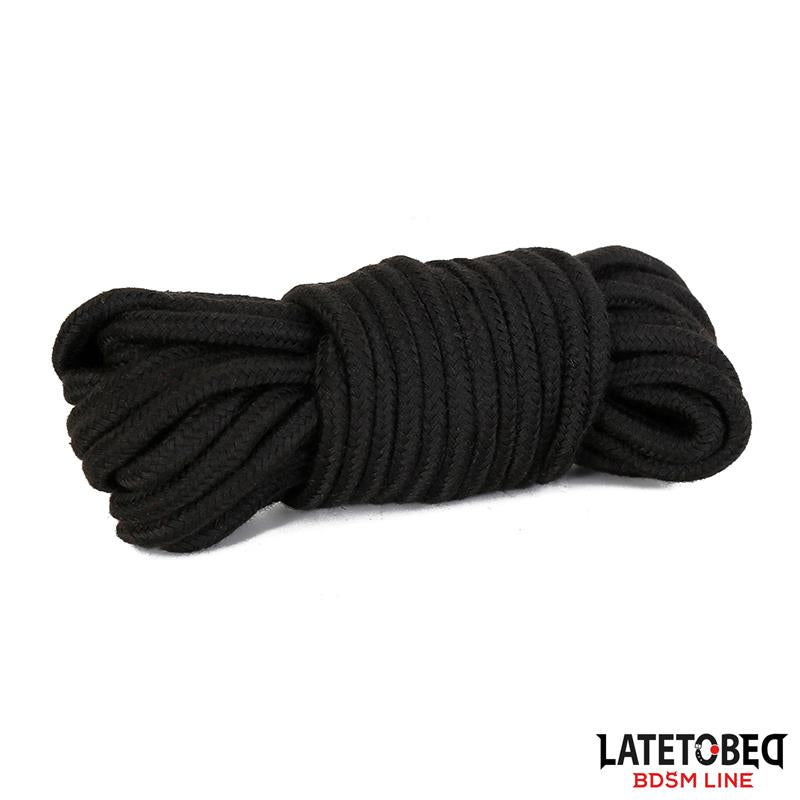 LATETOBED BDSM LINE - SET DE 7 PIEZAS DE BONDAGE NEGRO