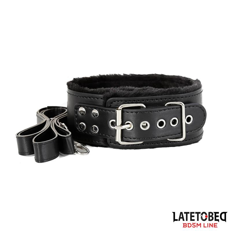 LATETOBED BDSM LINE - SET DE 7 PIEZAS DE BONDAGE NEGRO