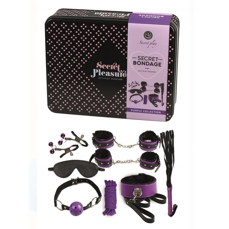 SECRET PLAY - SET DE 8 PIEZAS BONDAGE