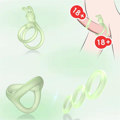 URBAN SKY - SET DE ANILLOS PARA EL PENE BRILLA EN LA OSCURIDAD