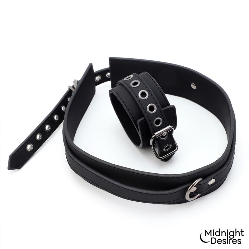 MIDNIGHT DESIRES - SET DE ATADURAS PARA MUSLOS Y MUÑECAS