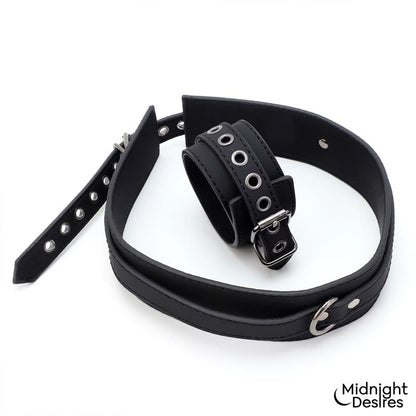 MIDNIGHT DESIRES - SET DE ATADURAS PARA MUSLOS Y MUÑECAS