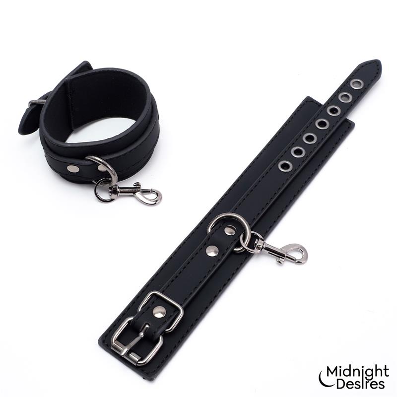 MIDNIGHT DESIRES - SET DE ATADURAS PARA MUSLOS Y MUÑECAS