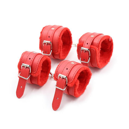 INTOYOU BDSM LINE - SET DE BONDAGE 10 PIEZAS ROJO
