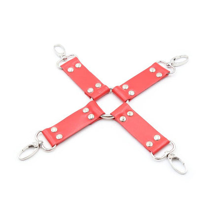 INTOYOU BDSM LINE - SET DE BONDAGE 10 PIEZAS ROJO