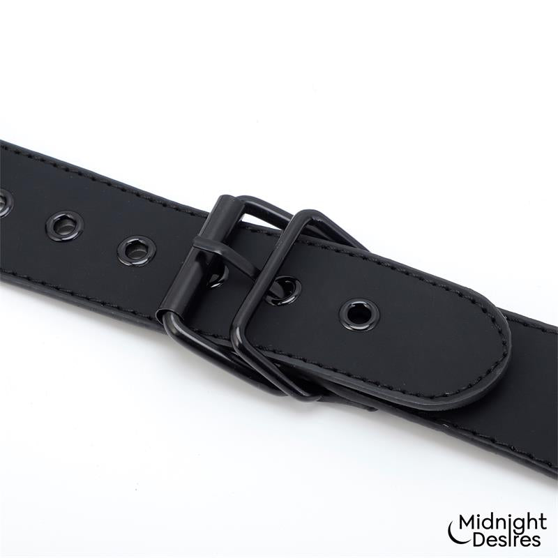 MIDNIGHT DESIRES - SET DE RESTRICCIONES CON COLLAR Y ESPOSAS