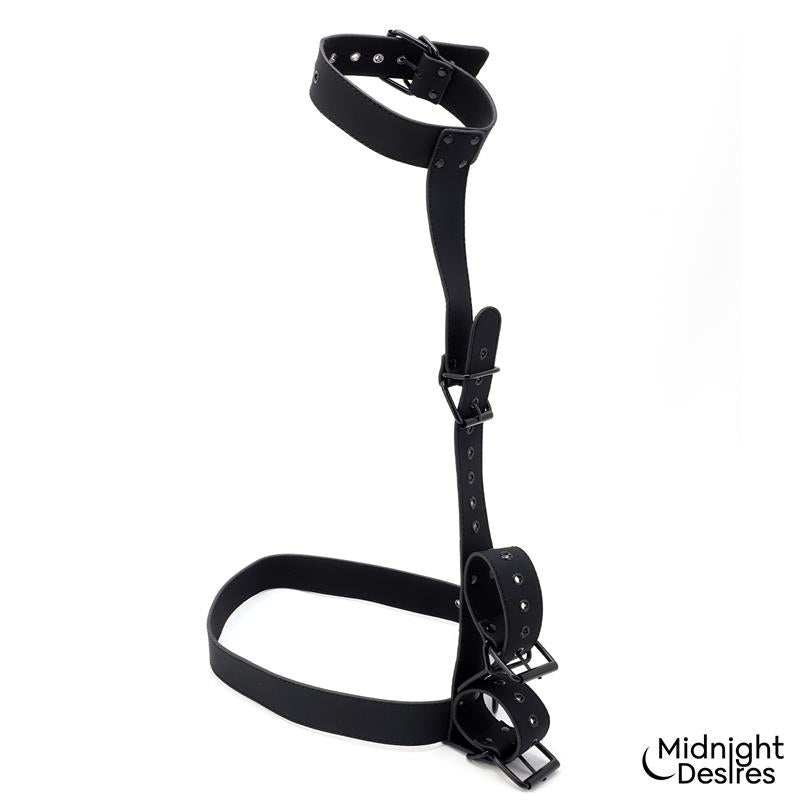 MIDNIGHT DESIRES - SET DE RESTRICCIONES CON COLLAR Y ESPOSAS