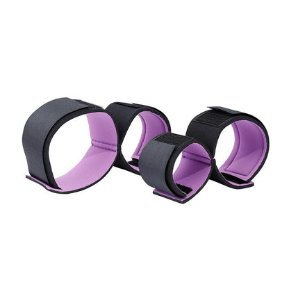 LATETOBED BDSM LINE - SET DE RESTRICCIONES CON ESPOSAS PARA MUÑECA Y TOBILLO AJUSTABLES