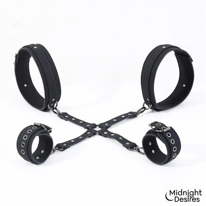 MIDNIGHT DESIRES - SET DE RESTRICCIONES PARA MUSLOS Y MUÑECAS
