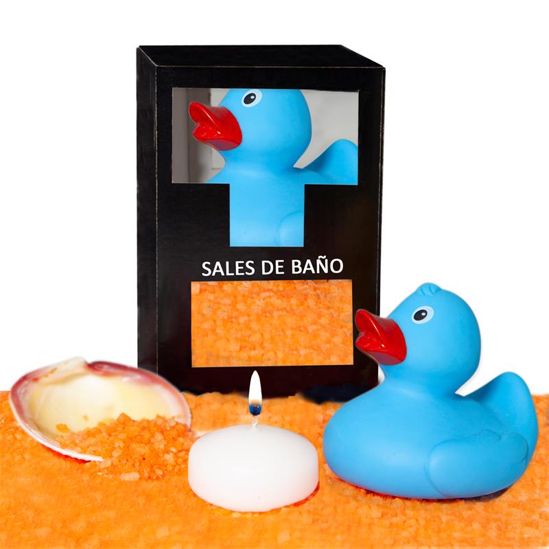DIVERTY SEX - SET SALES BAÑO AROMA MANGO PATO, VELA Y CONCHA 150 GR