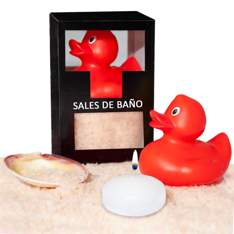 DIVERTY SEX - SET SALES BAÑO VAINILLA PATO, VELA Y CONCHA 150GR