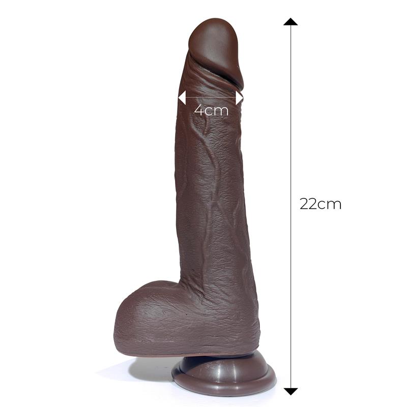 CENTAURO - SEVERO DILDO REALISTA TURBO SHAKING THRUSTING, ROTACIÓN 360º CONTROL REMOTO EFECTO CALOR