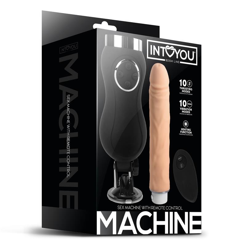 INTOYOU BDSM LINE - SEX MACHINE VIBRACIÓN, THRUSTING Y CALOR CONTROL REMOTO USB