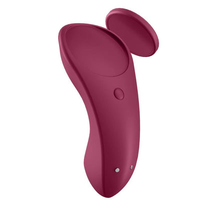 SATISFYER - SEXY SECRET ESTIMULADOR DE BRAGUITA CON APP WINE RED