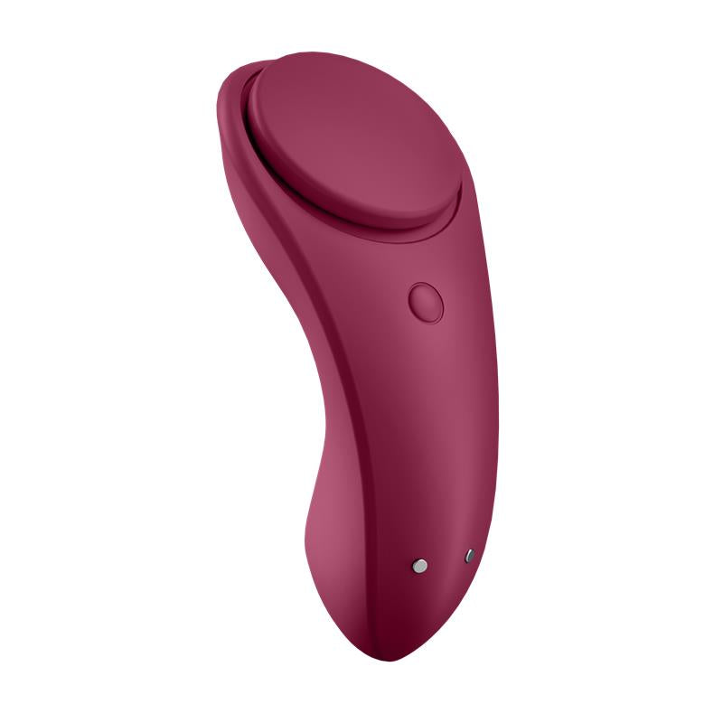 SATISFYER - SEXY SECRET ESTIMULADOR DE BRAGUITA CON APP WINE RED