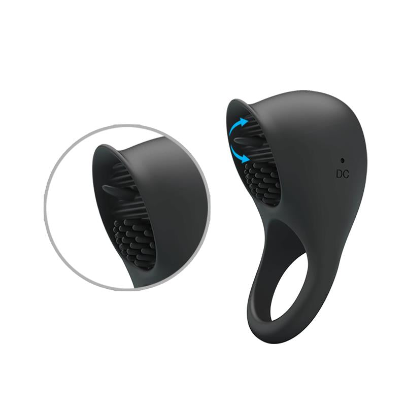 PRETTYLOVE - SHAKING II ANILLO PARA EL PENE CON LENGUA