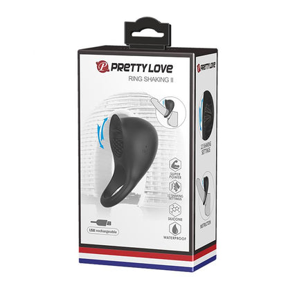 PRETTYLOVE - SHAKING II ANILLO PARA EL PENE CON LENGUA