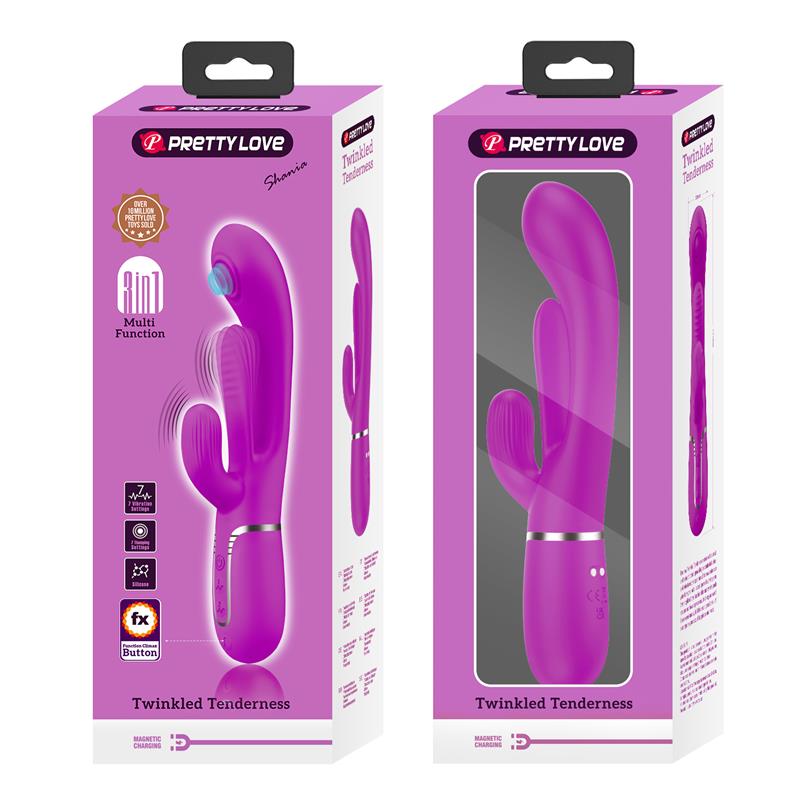 PRETTYLOVE - SHANIA VIBRADOR CON LENGUA Y THUMPING