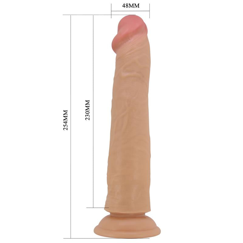 PRETTYLOVE - SHARIFE DILDO CON PIEL DESLIZANTE-RETRACTIL 25 CM