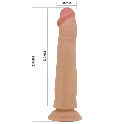 PRETTYLOVE - SHARIFE DILDO CON PIEL DESLIZANTE-RETRACTIL 25 CM