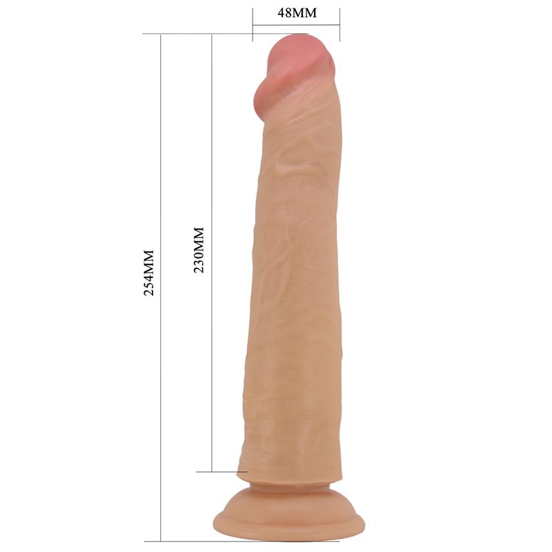 PRETTY LOVE - SHARIFE DILDO CON PIEL DESLIZANTE-RETRACTIL 25 CM