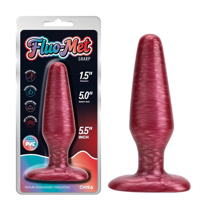 CHISA - SHARRP RED PLUG ANAL ROJO 5.5 - 13.9 CM