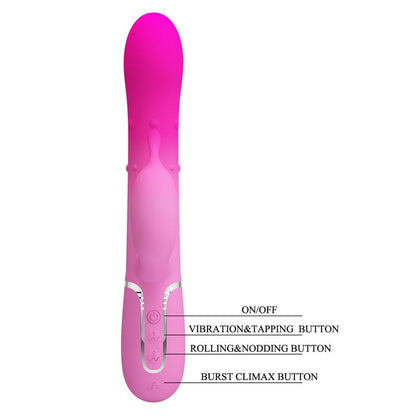 PRETTYLOVE - SHIMA VIBRADOR CON BOLAS ROTADORAS