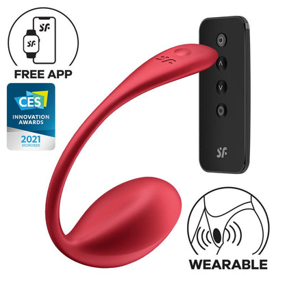 SATISFYER - SHINY PETAL CON APP SATISFYER CONNECT ROJO
