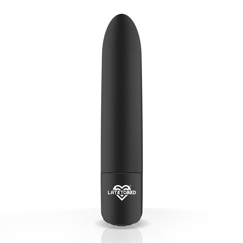 LATETOBED - SHOTY BALA VIBRADORA USB 10 VELOCIDADES POTENTE MOTOR NEGRO