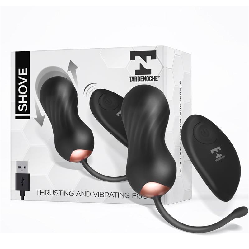 TARDENOCHE - SHOVE HUEVO CON MOVIMIENTO THRUSTING Y VIBRADOR CON CONTROL REMOTO