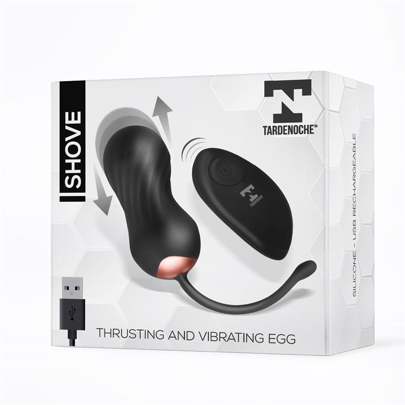 TARDENOCHE - SHOVE HUEVO CON MOVIMIENTO THRUSTING Y VIBRADOR CON CONTROL REMOTO