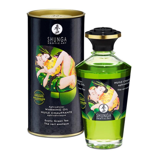 SHUNGA - ACEITE AFRODISÍACO DE MASAJE AROMA TÉ VERDE