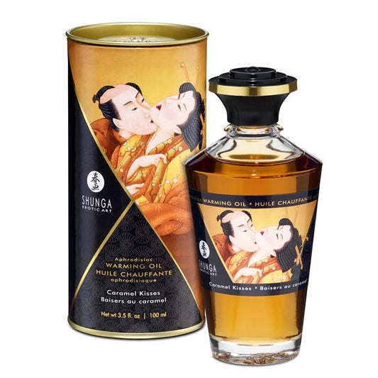 SHUNGA - ACEITE DE MASAJE EFECTO CALOR AROMA A CARAMELO