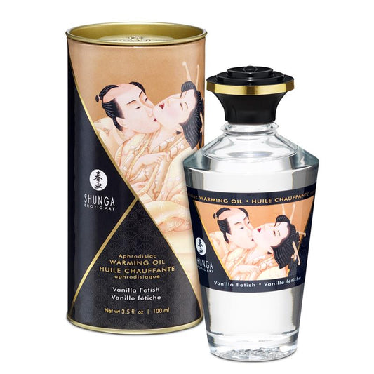 SHUNGA - ACEITE DE MASAJE EFECTO CALOR AROMA A VAINILLA