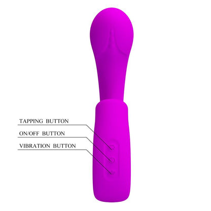 PRETTYLOVE - SIBEL VIBRADOR CON FUNCIÓN DE GOLPETEO