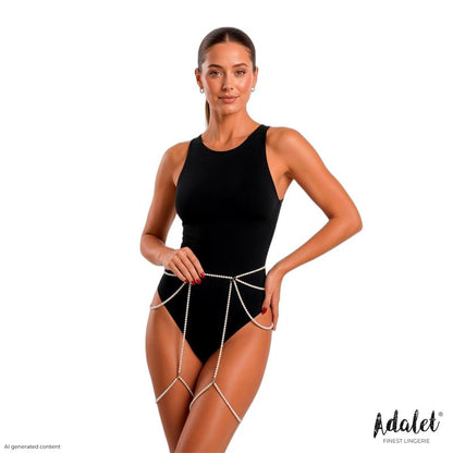ADALET LINGERIE - SIENNA LIGUERO DE PERLAS BLANCAS TALLA ÚNICA
