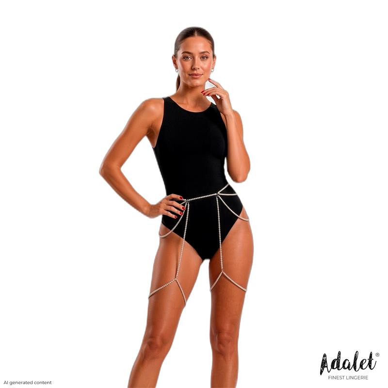 ADALET LINGERIE - SIENNA LIGUERO DE PERLAS BLANCAS TALLA ÚNICA