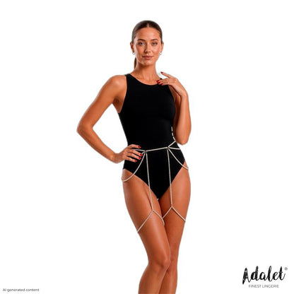 ADALET LINGERIE - SIENNA LIGUERO DE PERLAS BLANCAS TALLA ÚNICA