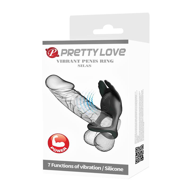 PRETTYLOVE - SILAS ANILLO PARA EL PENE NEGRO