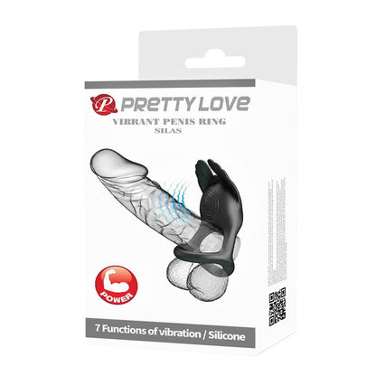 PRETTYLOVE - SILAS ANILLO PARA EL PENE NEGRO