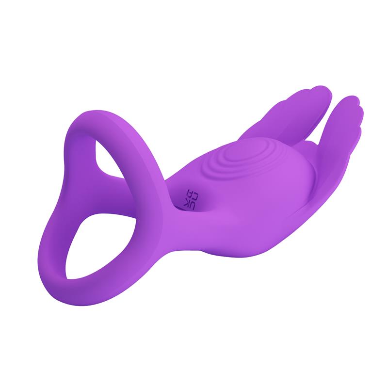 PRETTYLOVE - SILAS ANILLO PARA EL PENE PÚRPURA