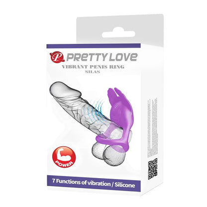 PRETTYLOVE - SILAS ANILLO PARA EL PENE PÚRPURA