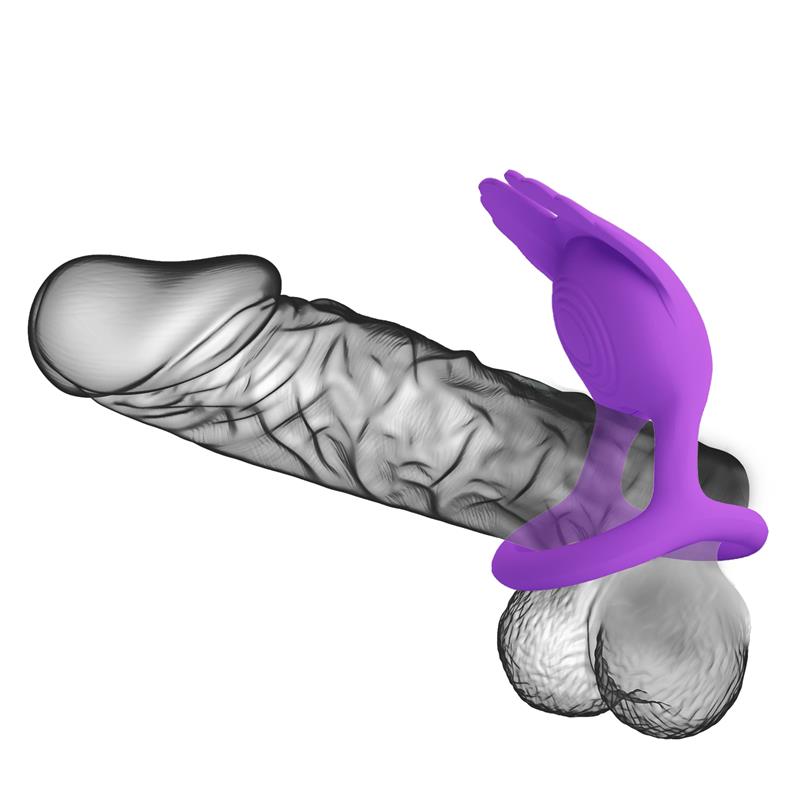 PRETTYLOVE - SILAS ANILLO PARA EL PENE PÚRPURA
