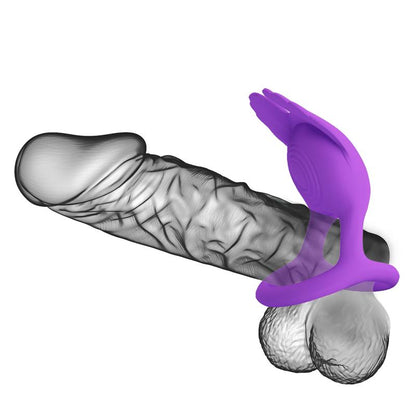 PRETTYLOVE - SILAS ANILLO PARA EL PENE PÚRPURA