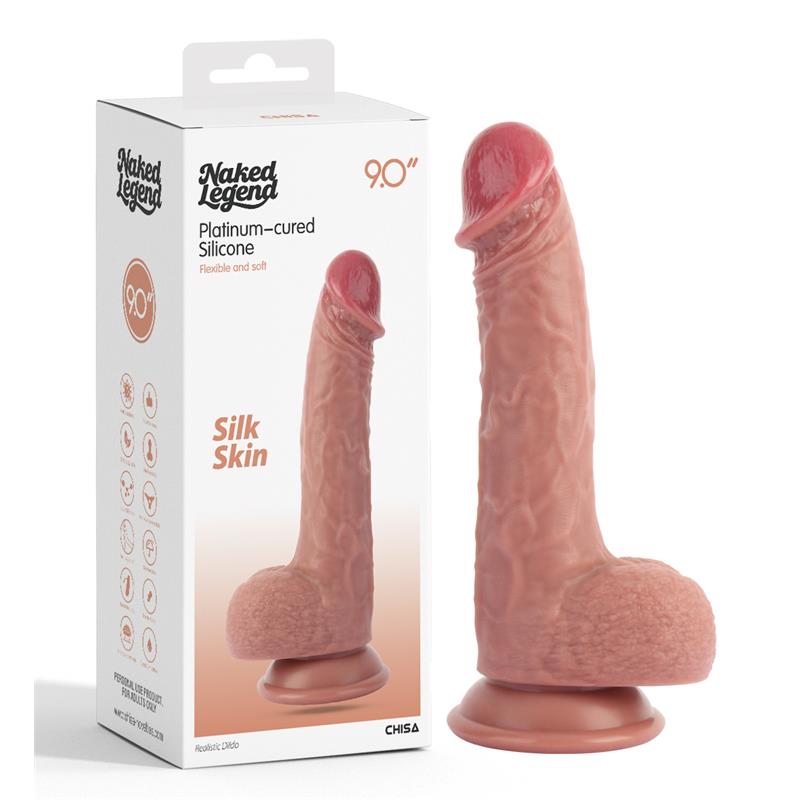 CHISA - SILK SKIN DILDO DILDO SILICONA LÍQUIDA 23.5 CM - 9