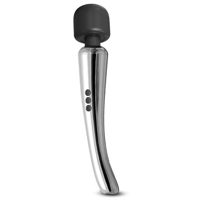 ACTION - SILVERY WAND MASAJEADOR HIGH-TECH SÚPER POTENTE INALÁMBRICO USB COLOR CROMO SILICONA