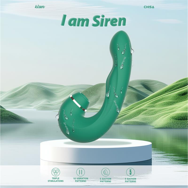 CHISA - SIREN VIBRADOR CON SUCCION Y GOLPETEO