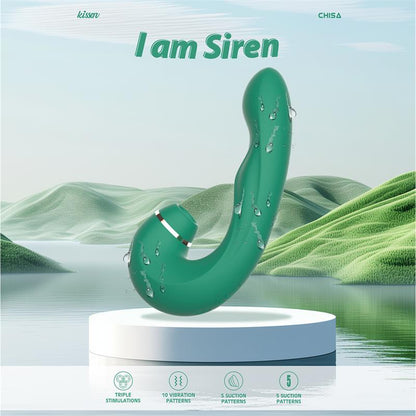 CHISA - SIREN VIBRADOR CON SUCCION Y GOLPETEO