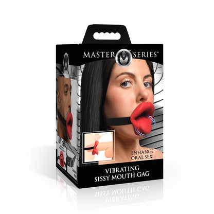 MASTER SERIES - SISSY MORDAZA BOCA CON VIBRACIÓN
