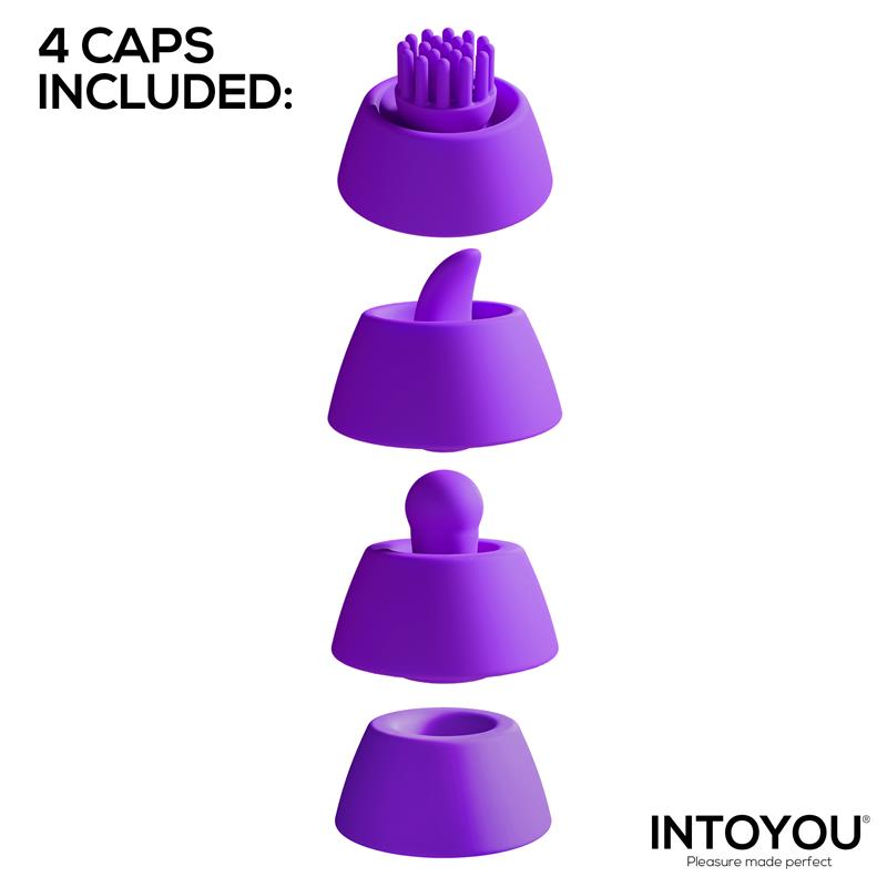 INTOYOU - SITER 2.0 VIBRADOR CON LENGUA FLAPPING, GOLPETEO Y CABEZALES INTERCAMBIABLES